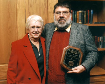 Harry Cook with former Advisement Center director, Nan Palmer