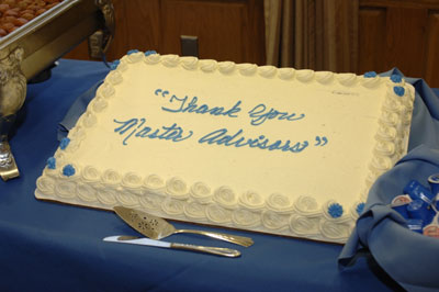 The beautiful cake for the reception