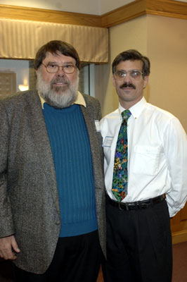 Faculty recipient Tom Tomasi with Harry Cook