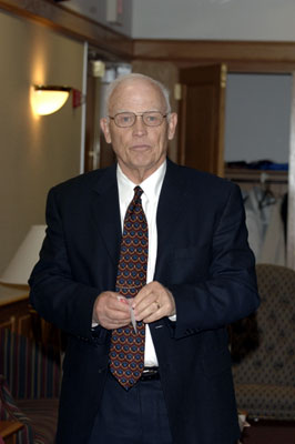 President Keiser arrives at the reception
