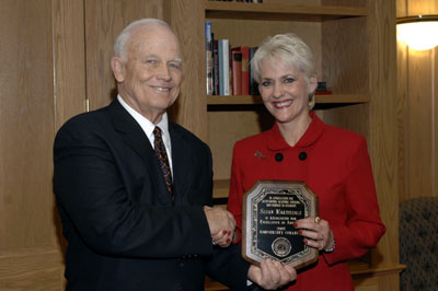 President Keiser and Susan Martindale