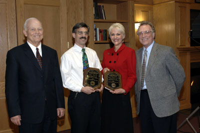President Keiser and Dean Lawrence with Tom Tomasi and Susan Martindale