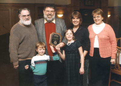 Harry Cook with his family