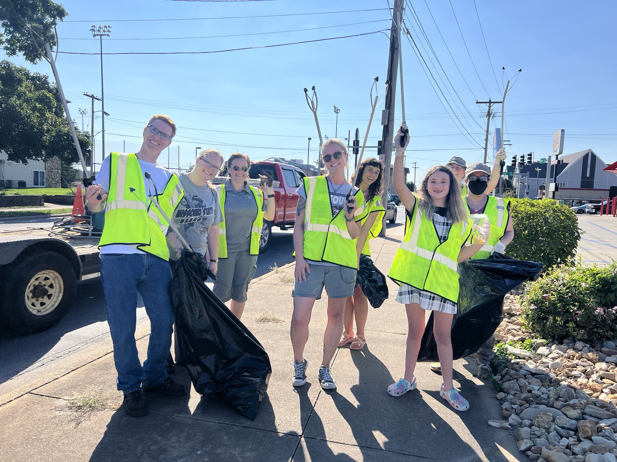 Public Affairs Committee Street Cleanup volunteers