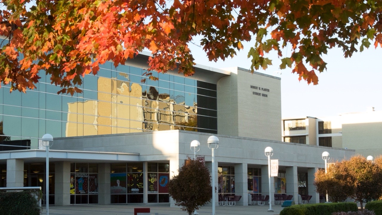 The Plaster Student Union in the Fall