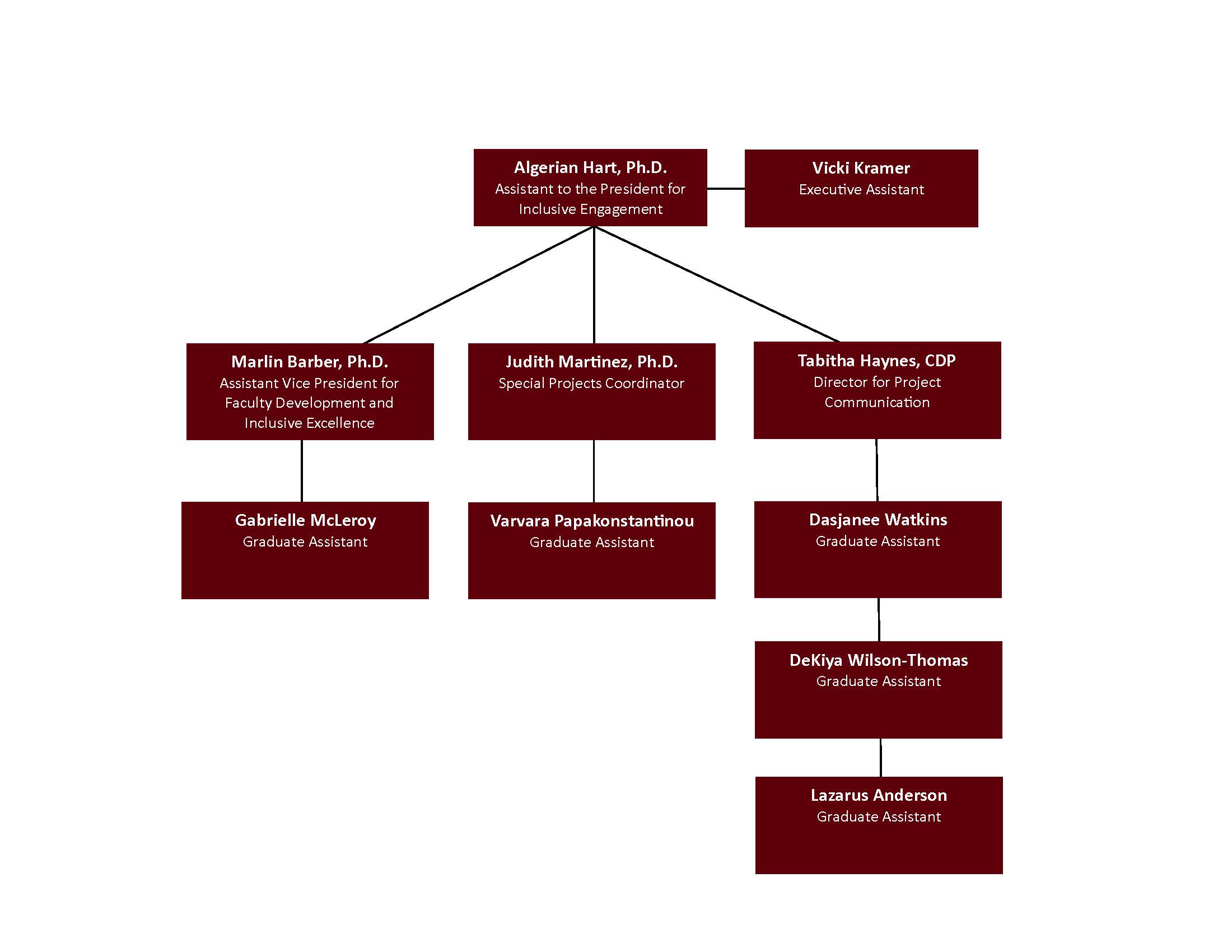 Office for Inclusive Engagement organizational chart