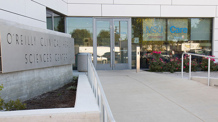 Entrance to MSU Care Clinic.