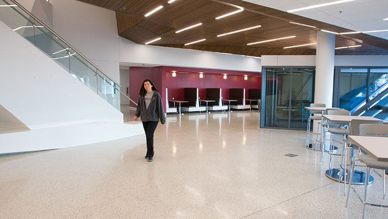 Lobby area of O’Reilly Clinical Health Sciences Center