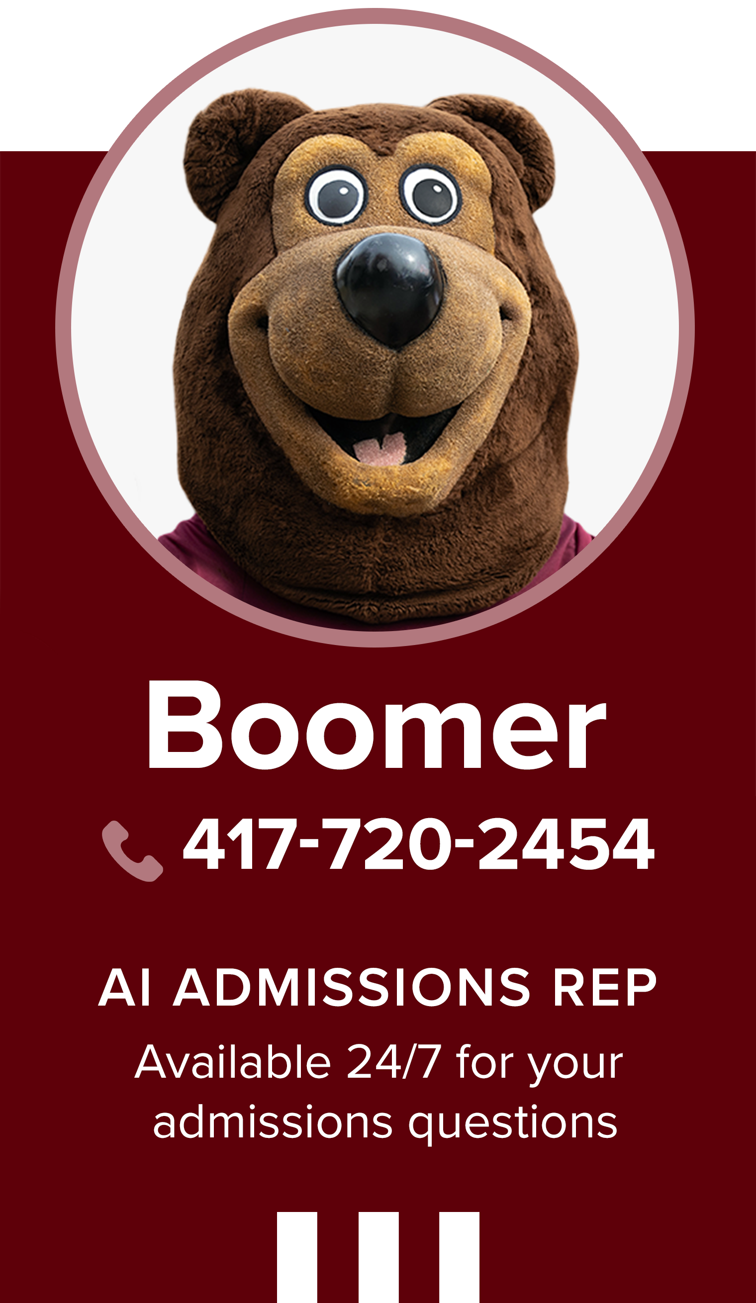 Boomer AI Admissions Rep