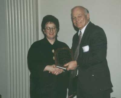 Veronica Mays with President Keiser