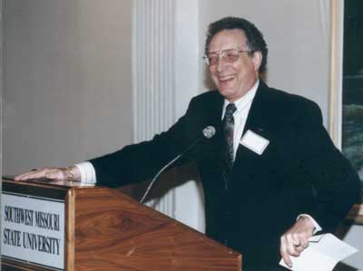 Dean Curtis P. Lawrence making comments at the 1999 excellence in Advising Award Reception