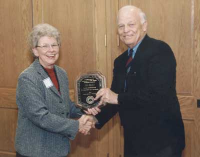 President Keiser and Susan Martindale and J.B. Petty