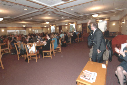 Dean Curtis P. Lawrence is recognized for his support of the Excellence in Advising Award.