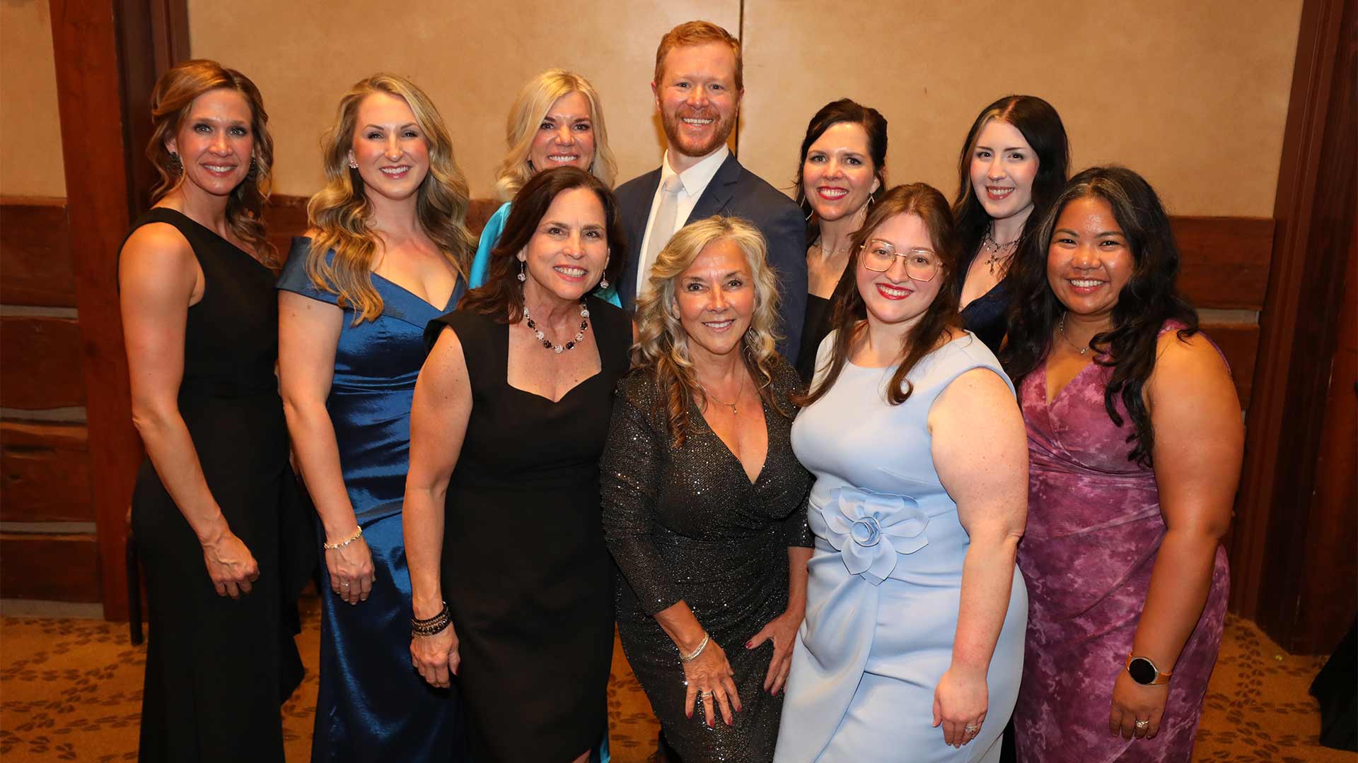 School of Anesthesia faculty and staff at a graduation event.