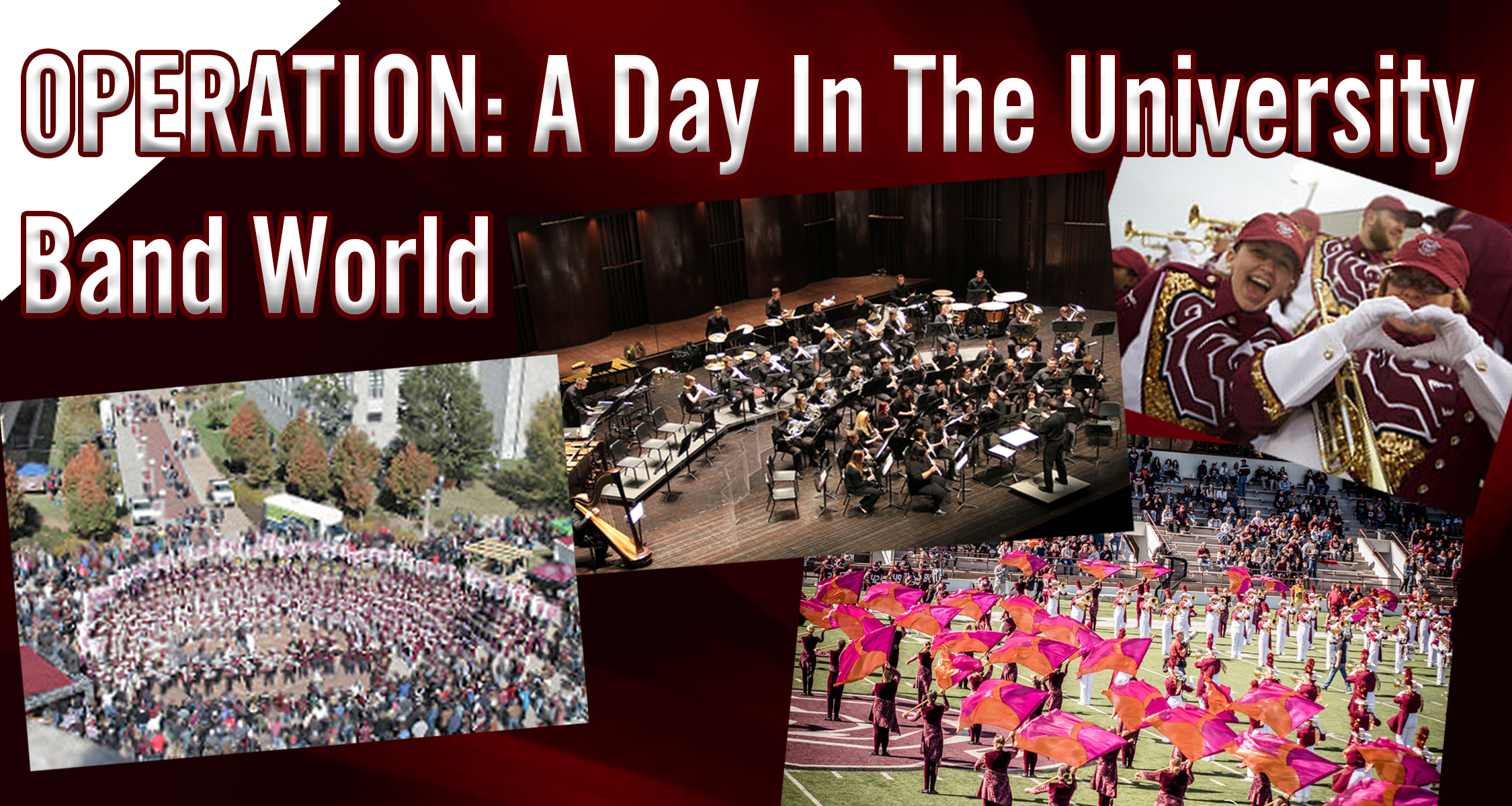 a few pictures from events of OPERATION: 'A Day in the University Band World'