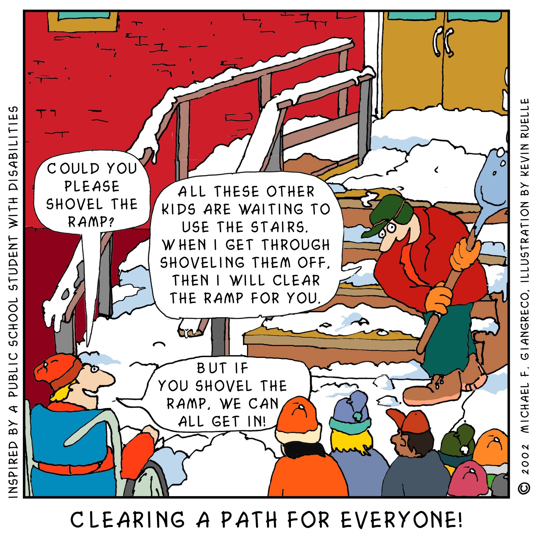 cartoon of Clearing a Path 