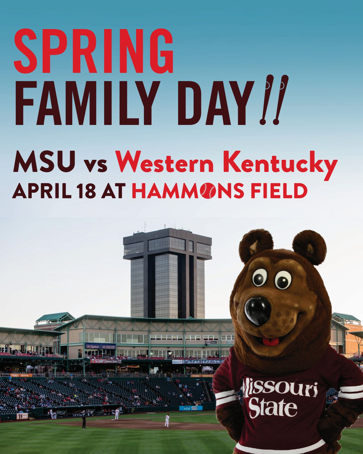 Hammons Field and Boomer Bear