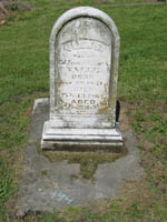 Photo of tombstone at Ste. Genevieve Memorial cemetery