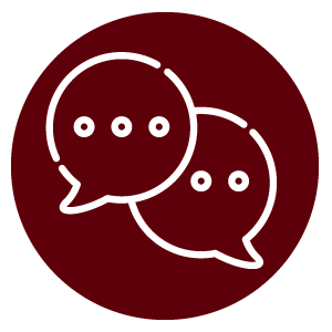 Illustration of word bubbles