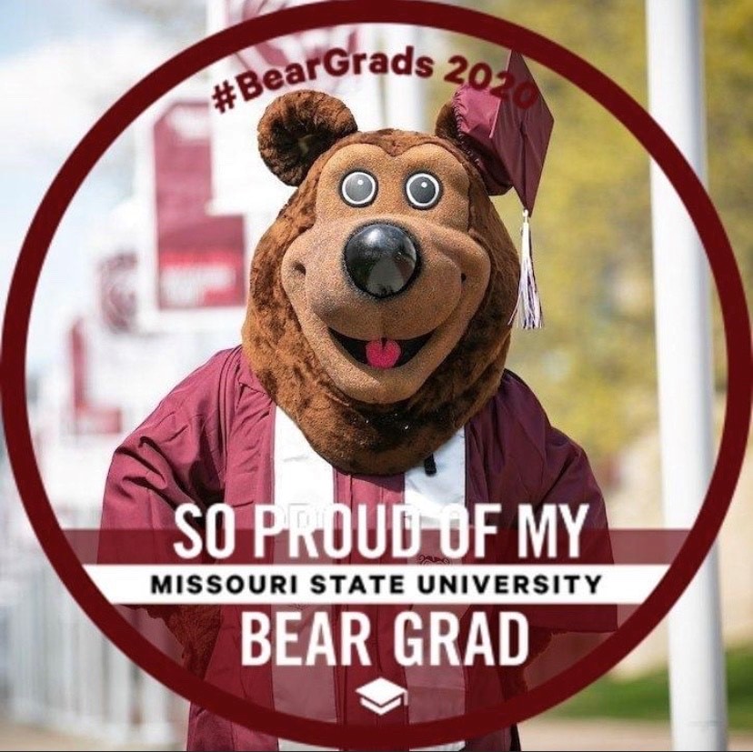 So proud of my Bear Grad in maroon and white