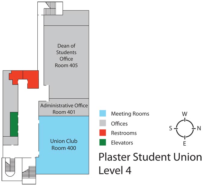 Plaster Student Union - Level 4 floor plan