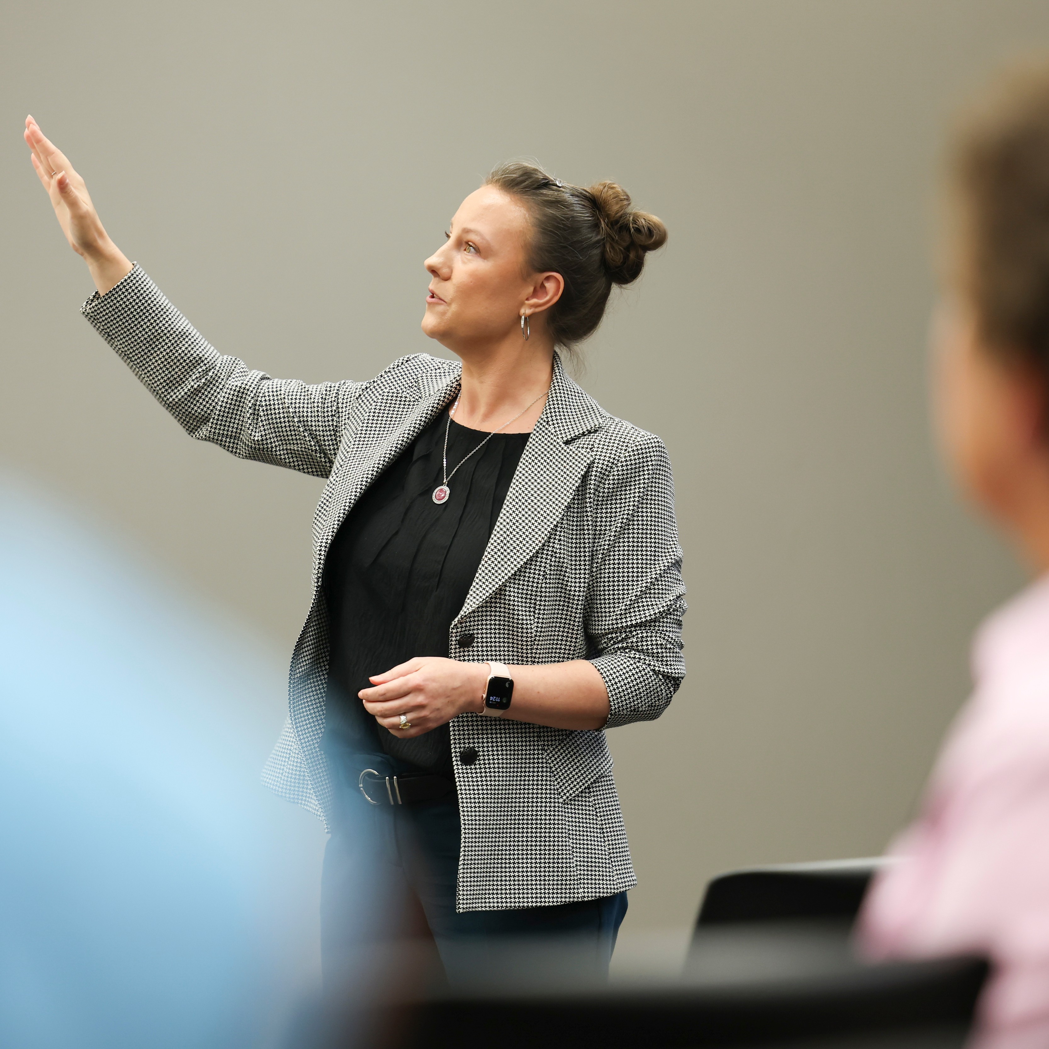A faculty member presents at the FCTL Showcase on Teaching and Learning