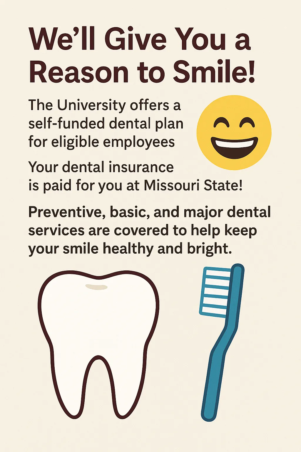 We will give you a reason to smile!