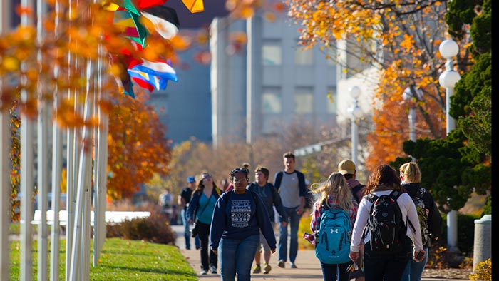 Avenue of flags celebrates public affairs events