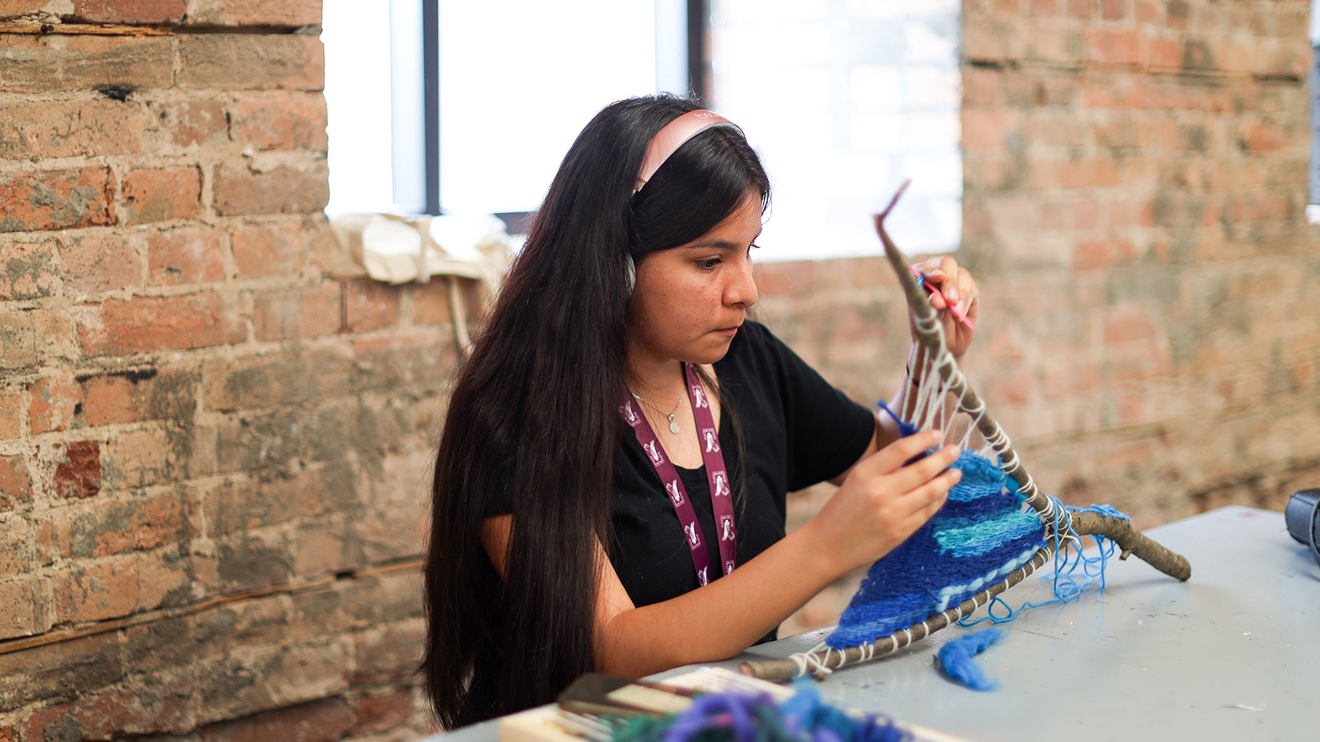 MFAA 2025 student works on craft project