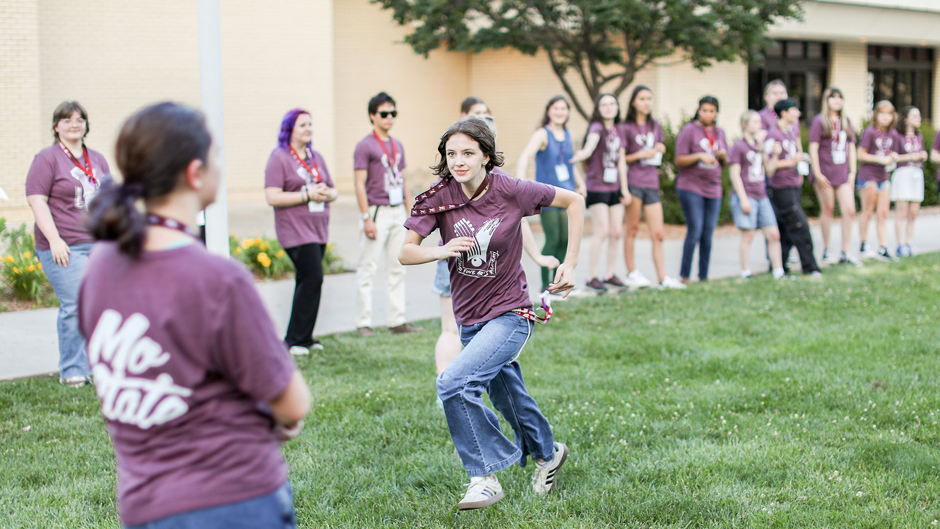 MFAA 2026 student runs on campus