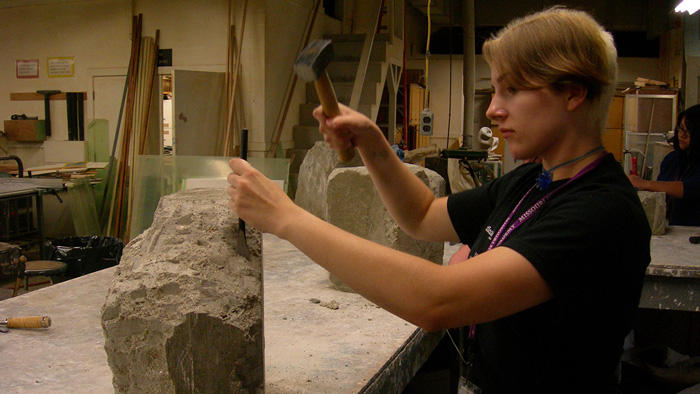 Sculpting is an artistic activity offered in MFAA’s visual arts discipline.
