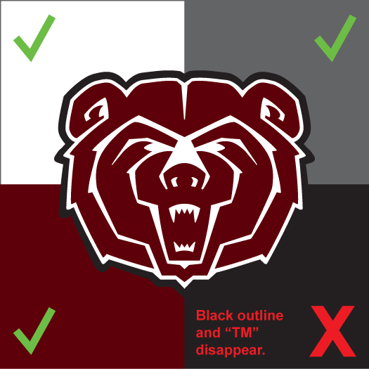 Bear Head on different backgrounds