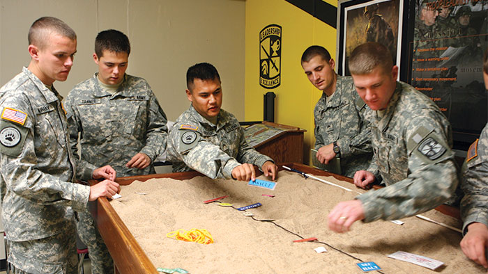 Cadet training session