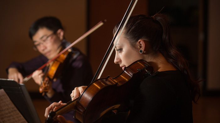 String musicians in performance