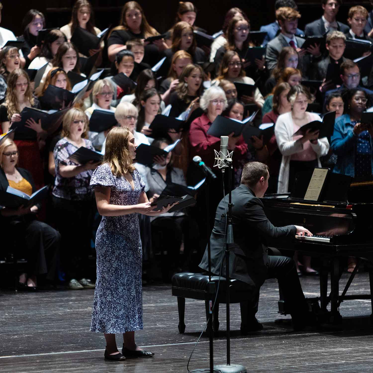Choral Union performs at ChoralFest on campus.