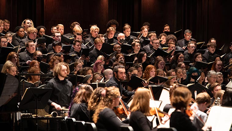 Grand Chorus performing in the President's Concert.