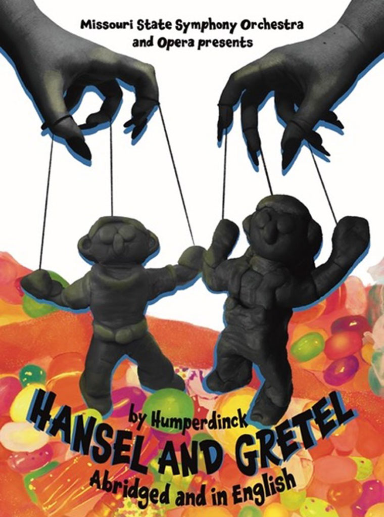 Missouri State Symphony Orchestra and Opera program cover for "Hansel and Gretel"