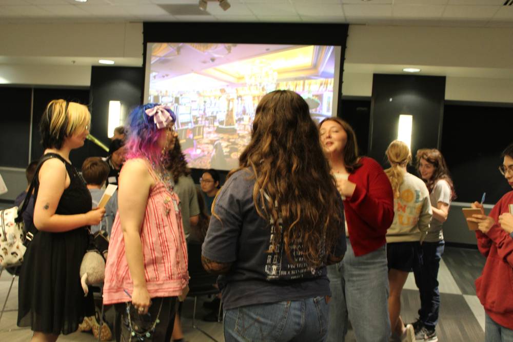 Students at Spooky Week Event. 