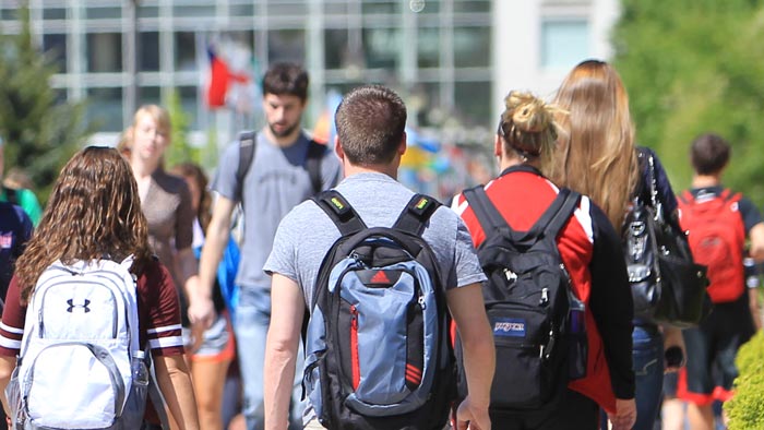 Missouri State University students on campus