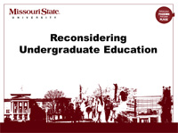 Undergraduate Education - Provost Presentation