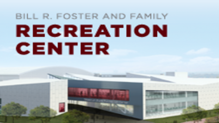 Computer-generated image of the Bill R. Foster and Family Recreation Center