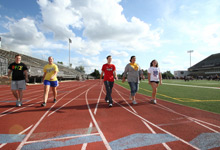 Outdoor track at the Plaster Sports Complex