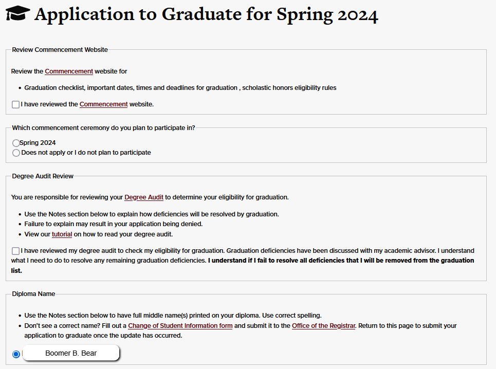App to Grad Application Top Third