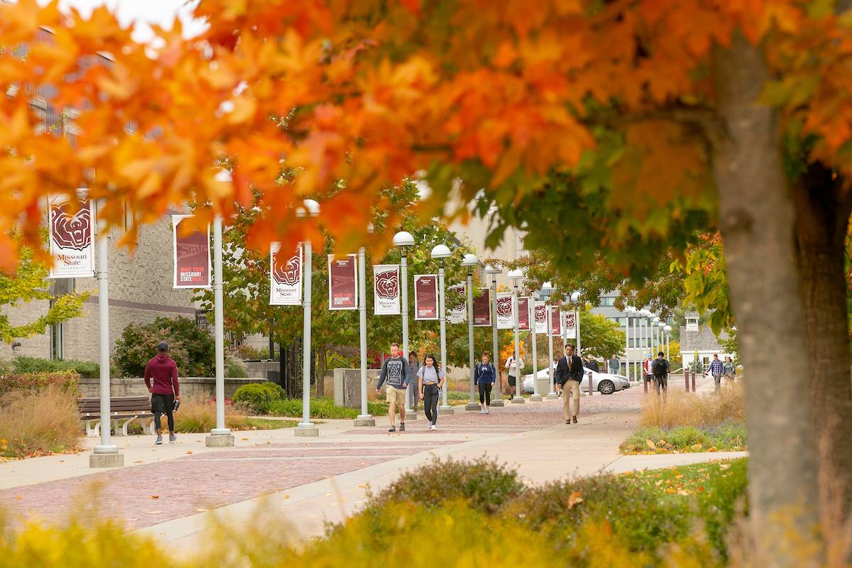 Fall scenery at Missouri State University