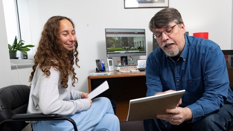 Missouri State student listening to a psychology instructor