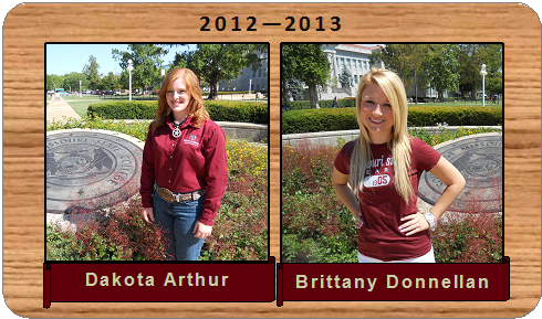 In 2012 - 2013 the Staff Senate Scholarship was awarded to Dakota Arthur and Brittany Donnellan.