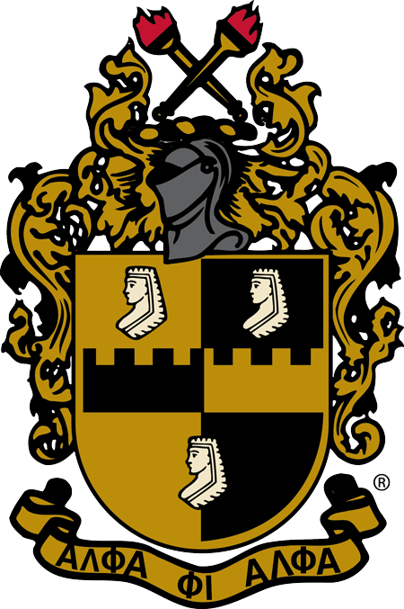 Alpha Phi Alpha fraternity crest