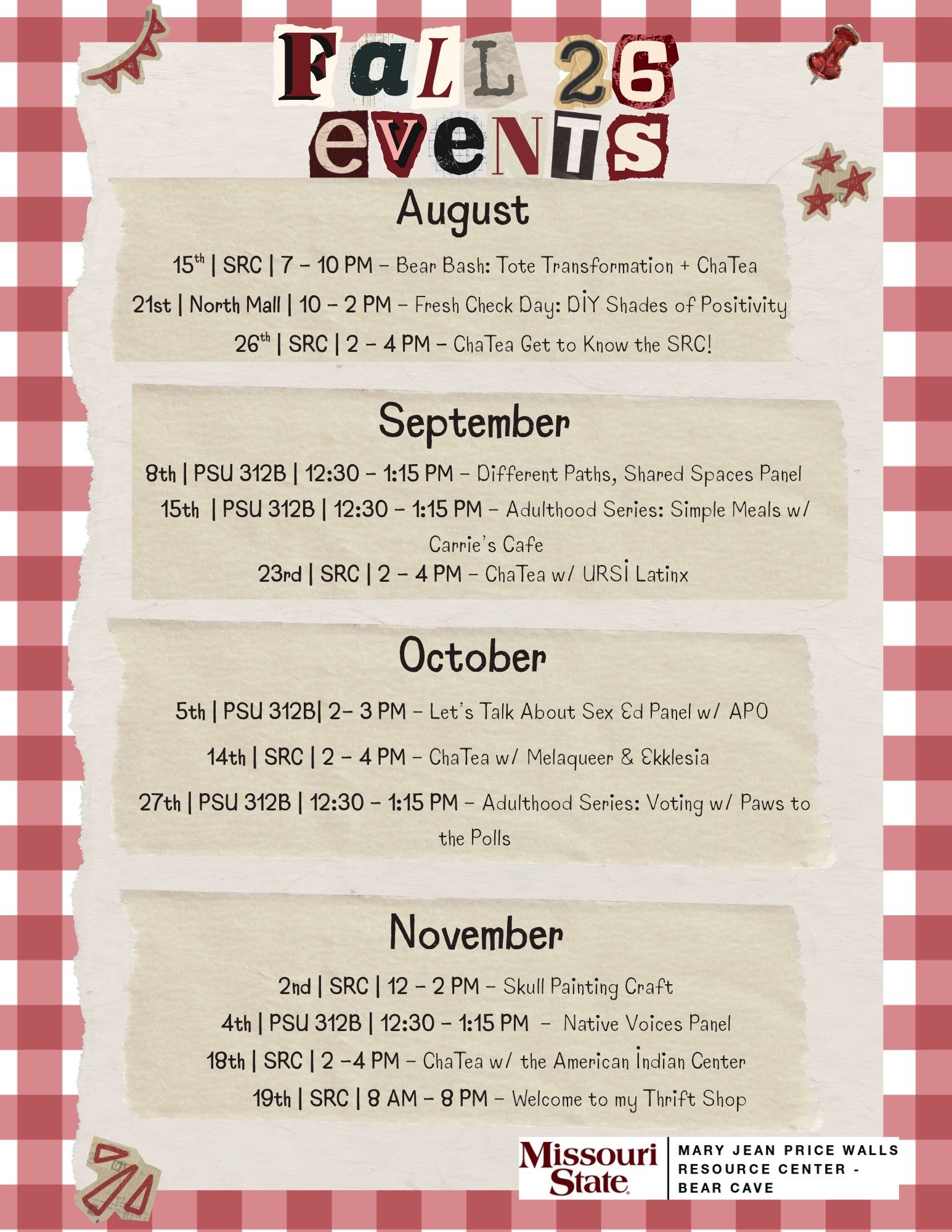 Fall 2026 Event Flyer
