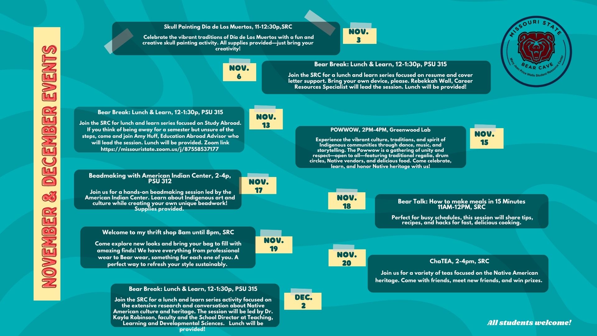 November-December Events