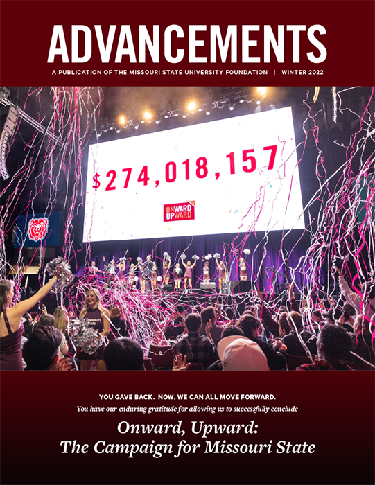 Winter 2022 Advancements Magazine cover